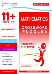 11+ Puzzles - Mathematics Crossword Puzzles Book 1 (First Past the Post®)